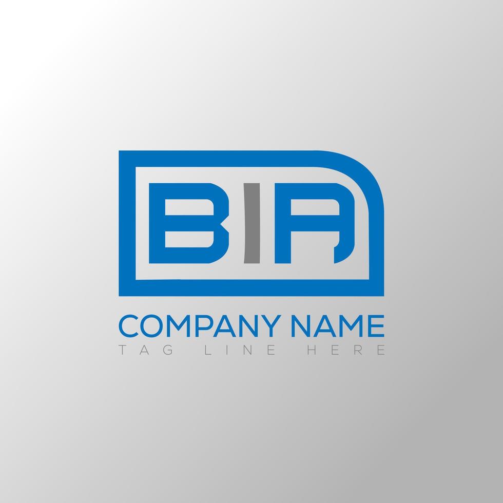 BIA letter logo creative design. BIA unique design. vector