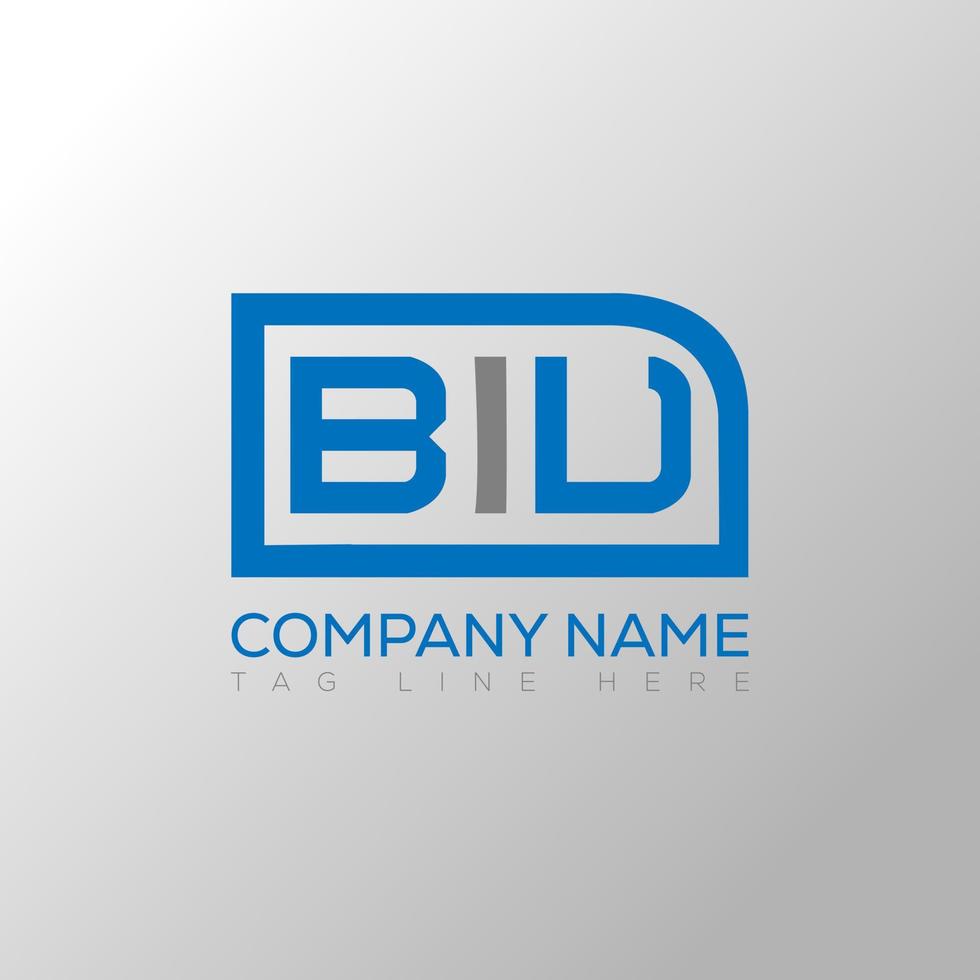 BIU letter logo creative design. BIU unique design. vector