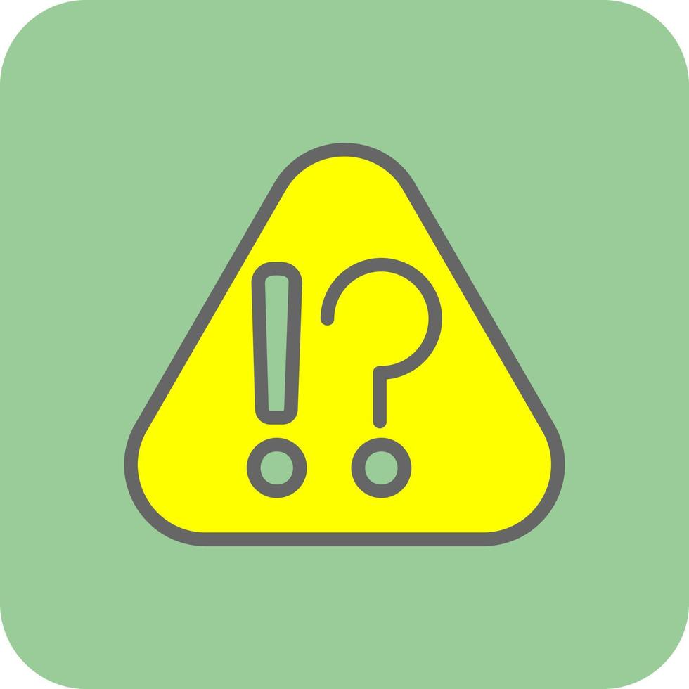 Exclamation Mark Vector Icon Design