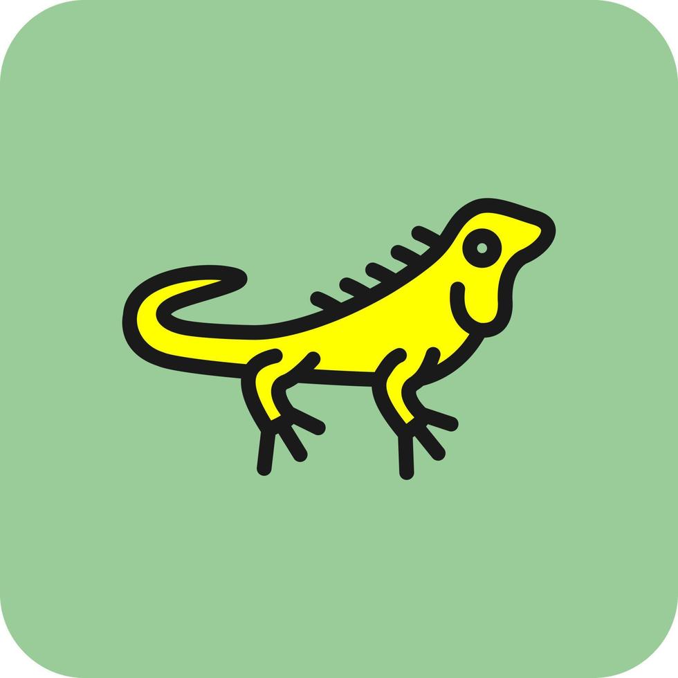 diseño de icono de vector de iguana