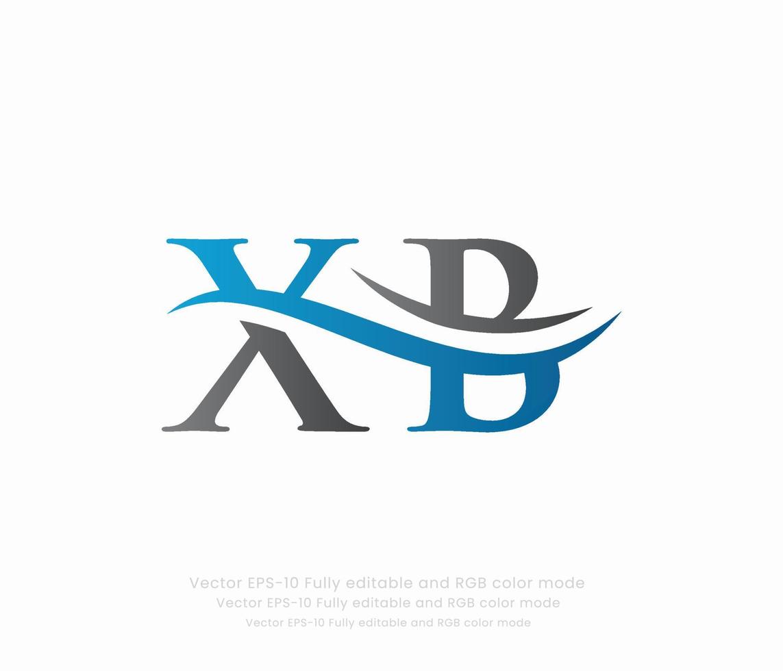 Letter X B Linked Logo vector