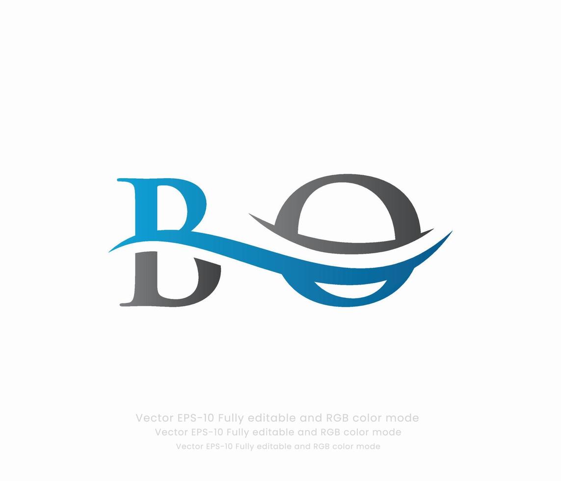 Letter B O Linked Logo vector