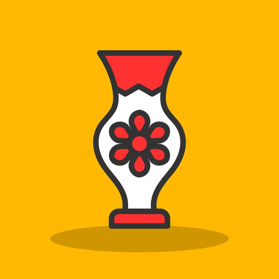 Vase Vector Icon Design