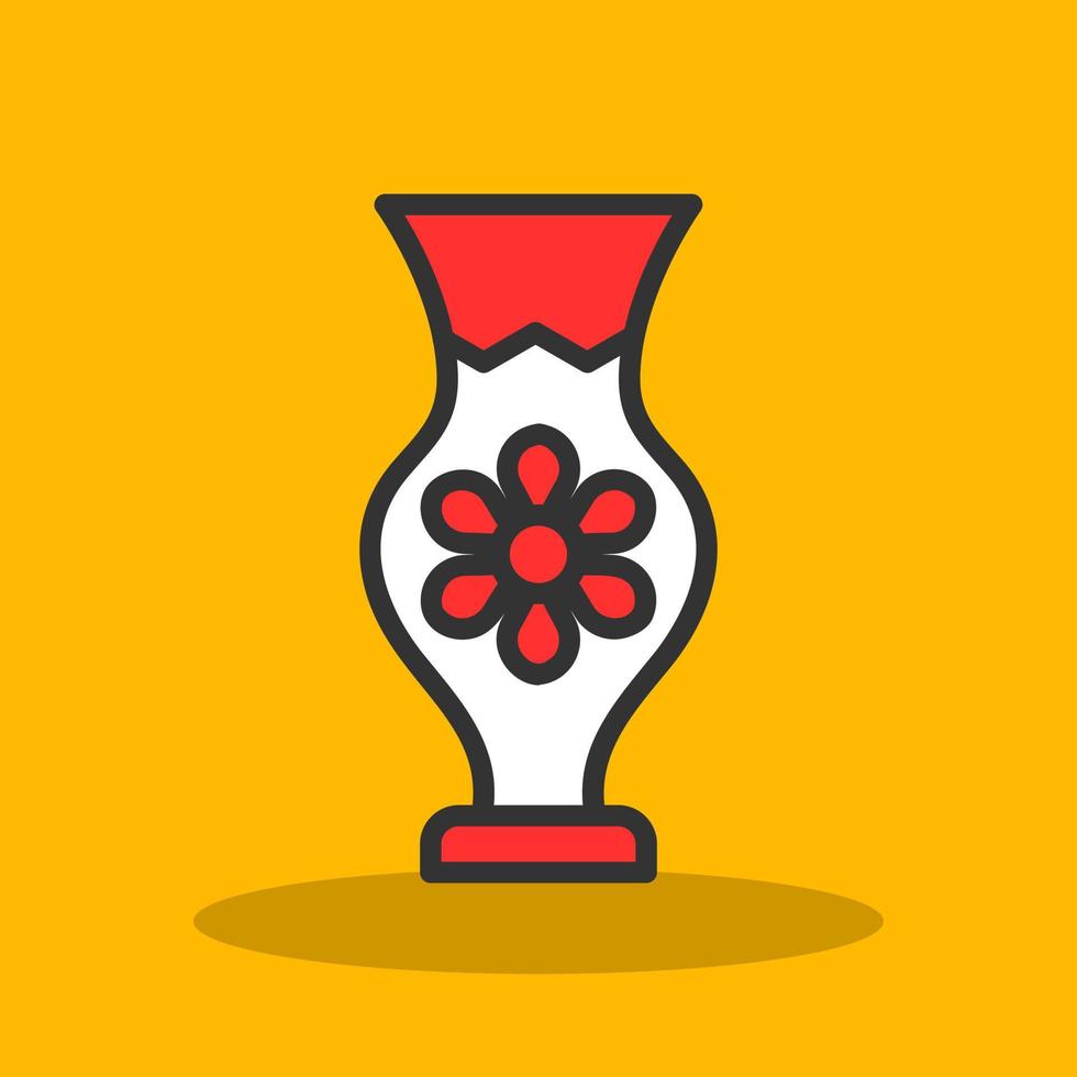 Vase Vector Icon Design