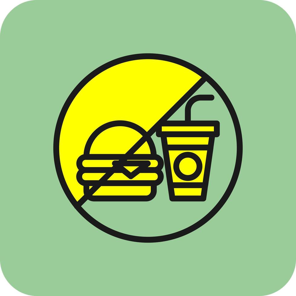 No Food Vector Icon Design