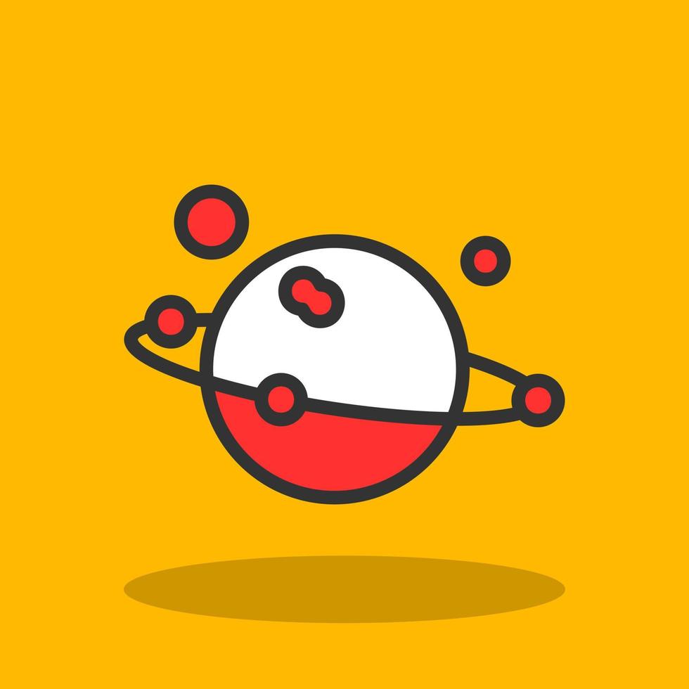 Solar System Vector Icon Design