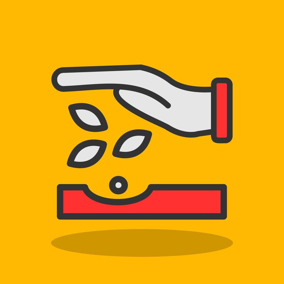 Seeding Vector Icon Design