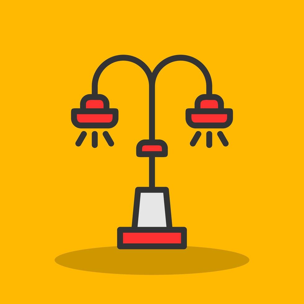Street Lamp Vector Icon Design