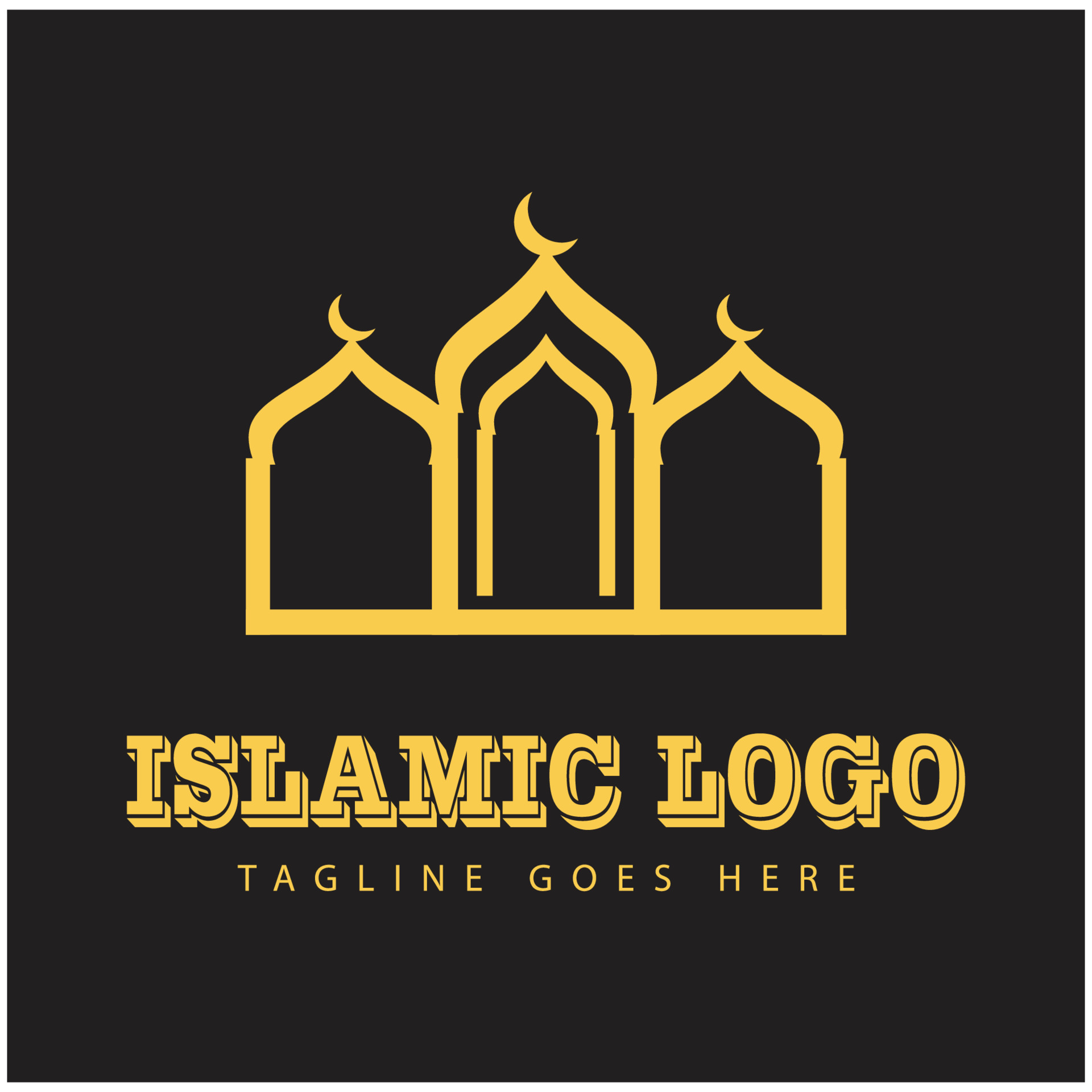 Ramadhan kareem poster banner islamic wallpaper mousque logo icon flat ...