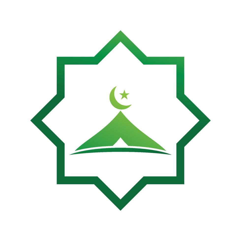 ramadhan kareem póster bandera islámico fondo de pantalla mousque logo icono plano diseño vector