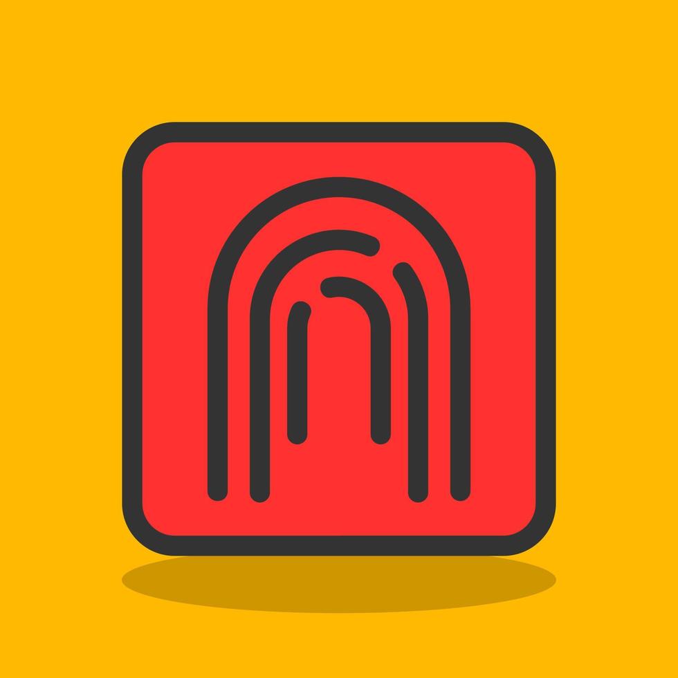 Fingerprint Vector Icon Design