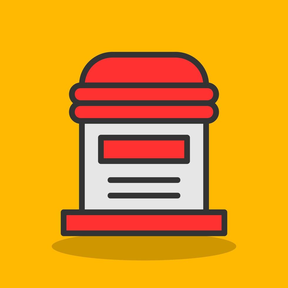 Postbox Vector Icon Design