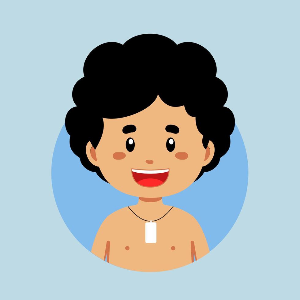 avatar de un nuevo Zelanda personaje vector