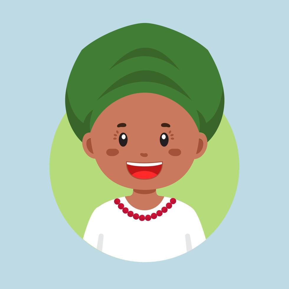 Avatar of a Nigeria Character vector