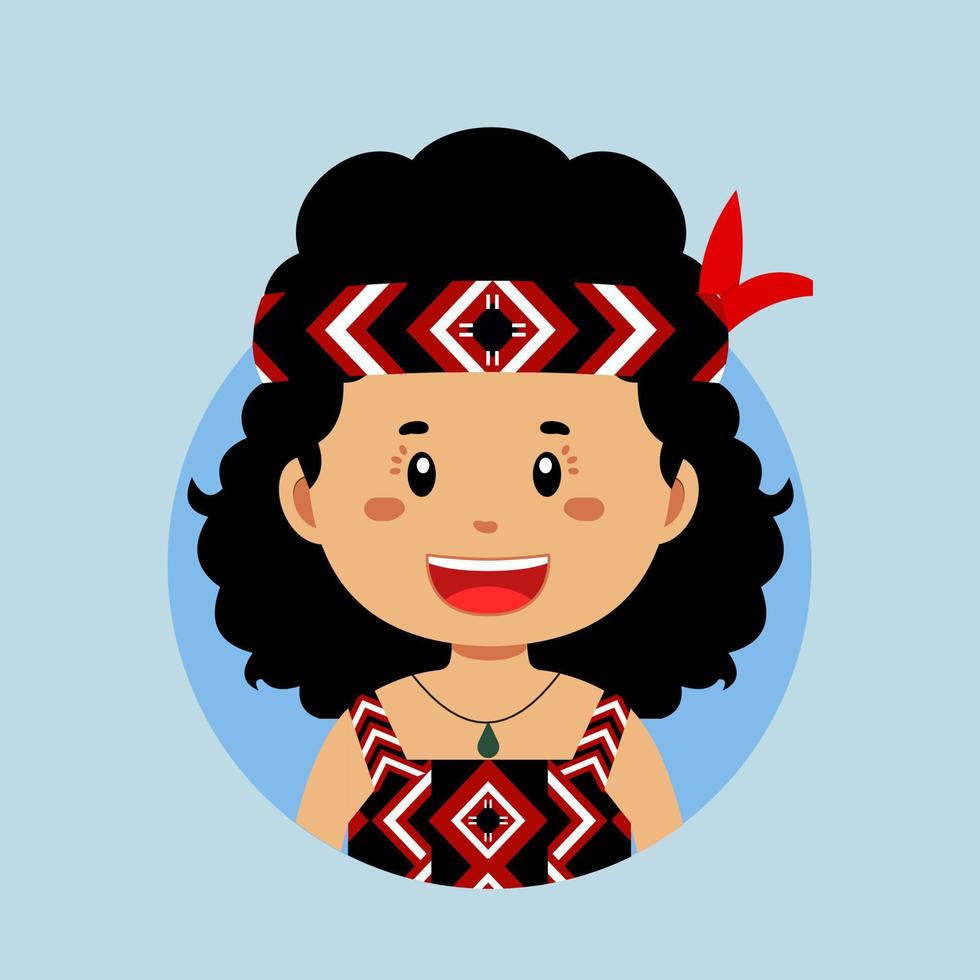 Avatar of a New Zealand Character vector