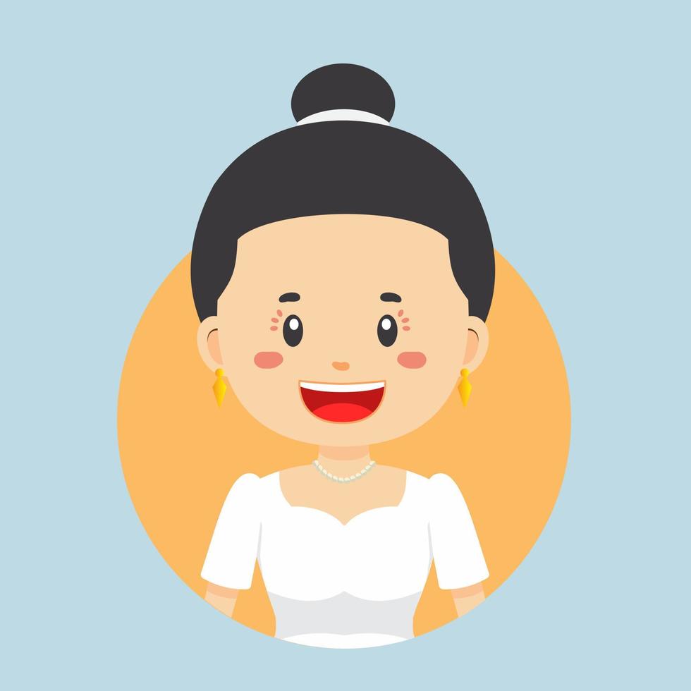 avatar de un filipinas personaje vector