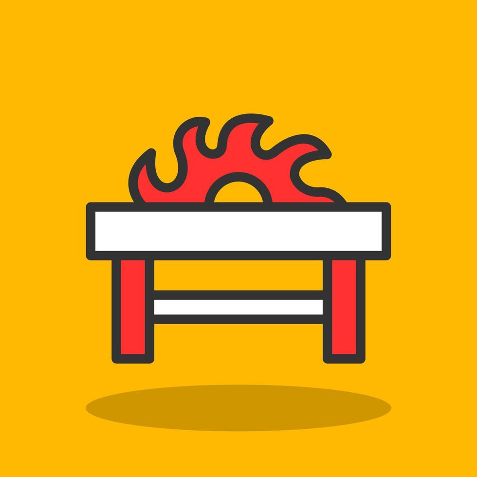Table Saw Vector Icon Design