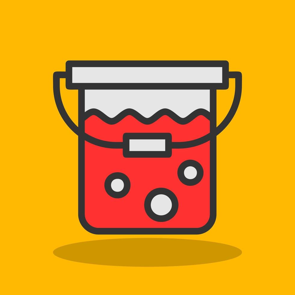 Bucket Vector Icon Design