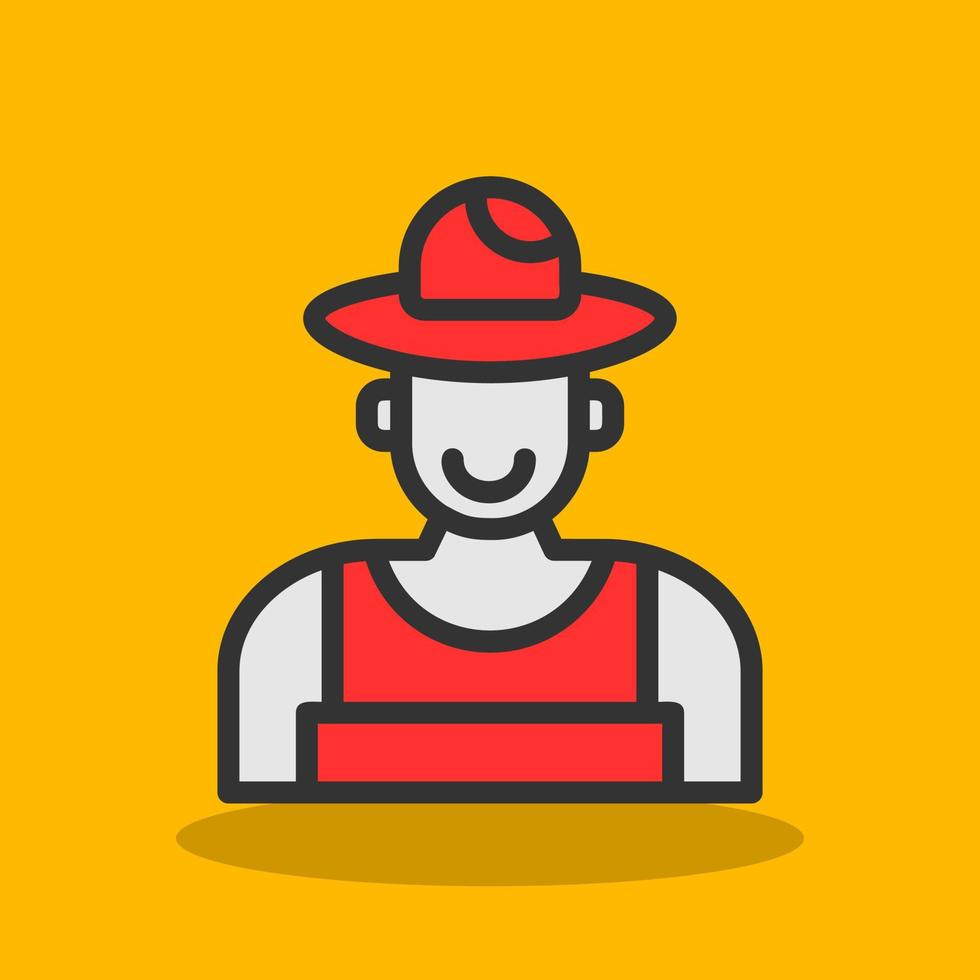 Farmer Vector Icon Design