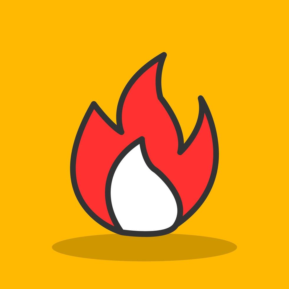 Flame Vector Icon Design