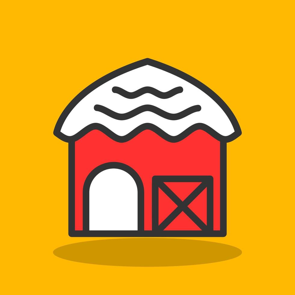 Hut Vector Icon Design