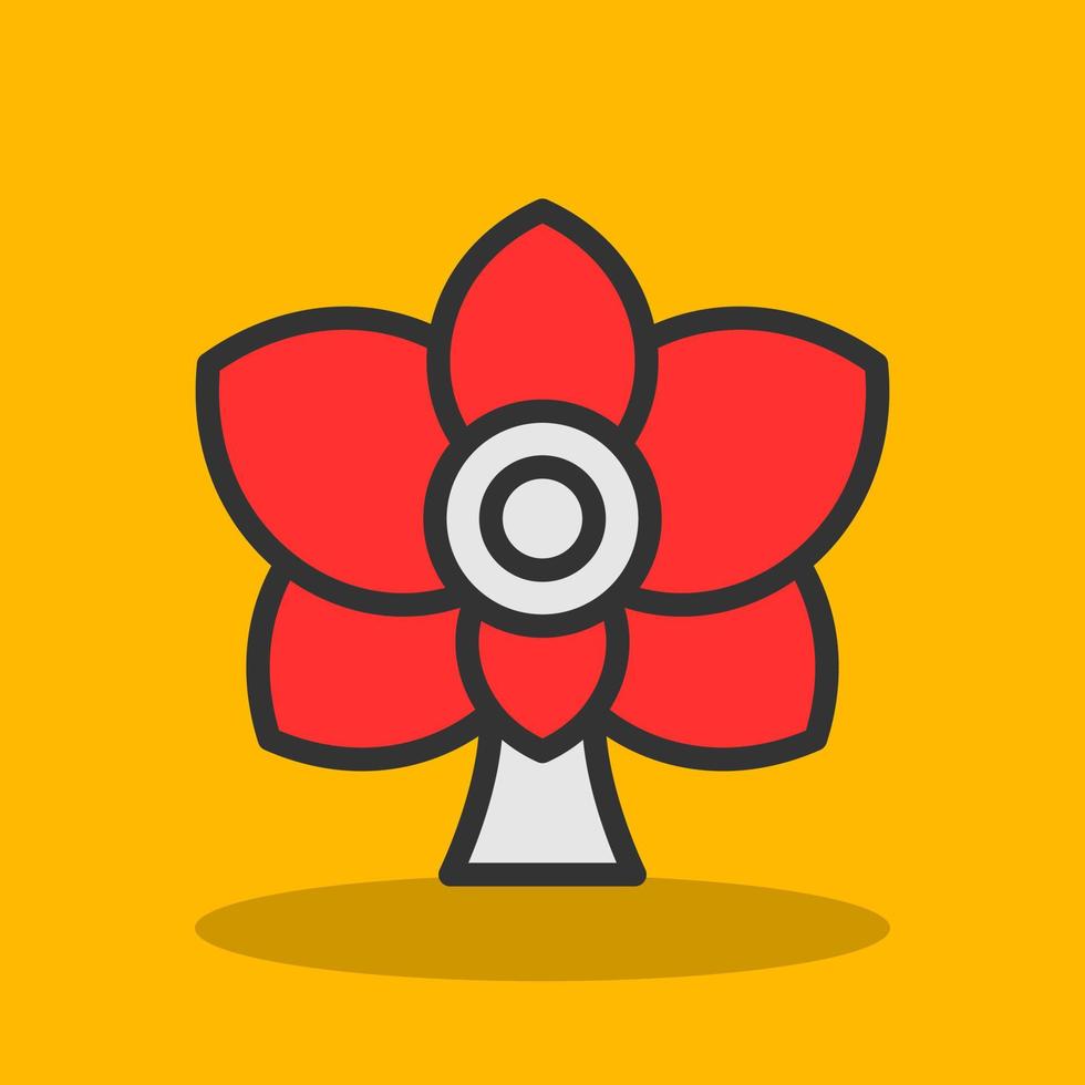 Orchid Vector Icon Design