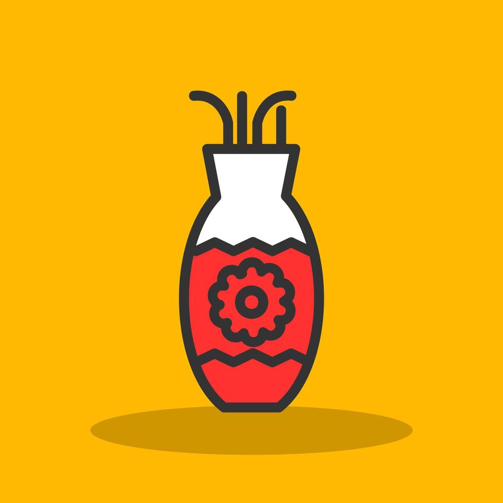 Vase Vector Icon Design