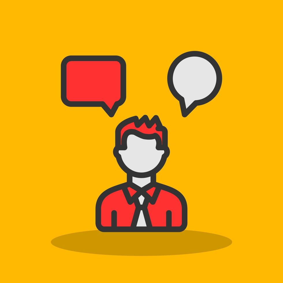 Conversation Vector Icon Design