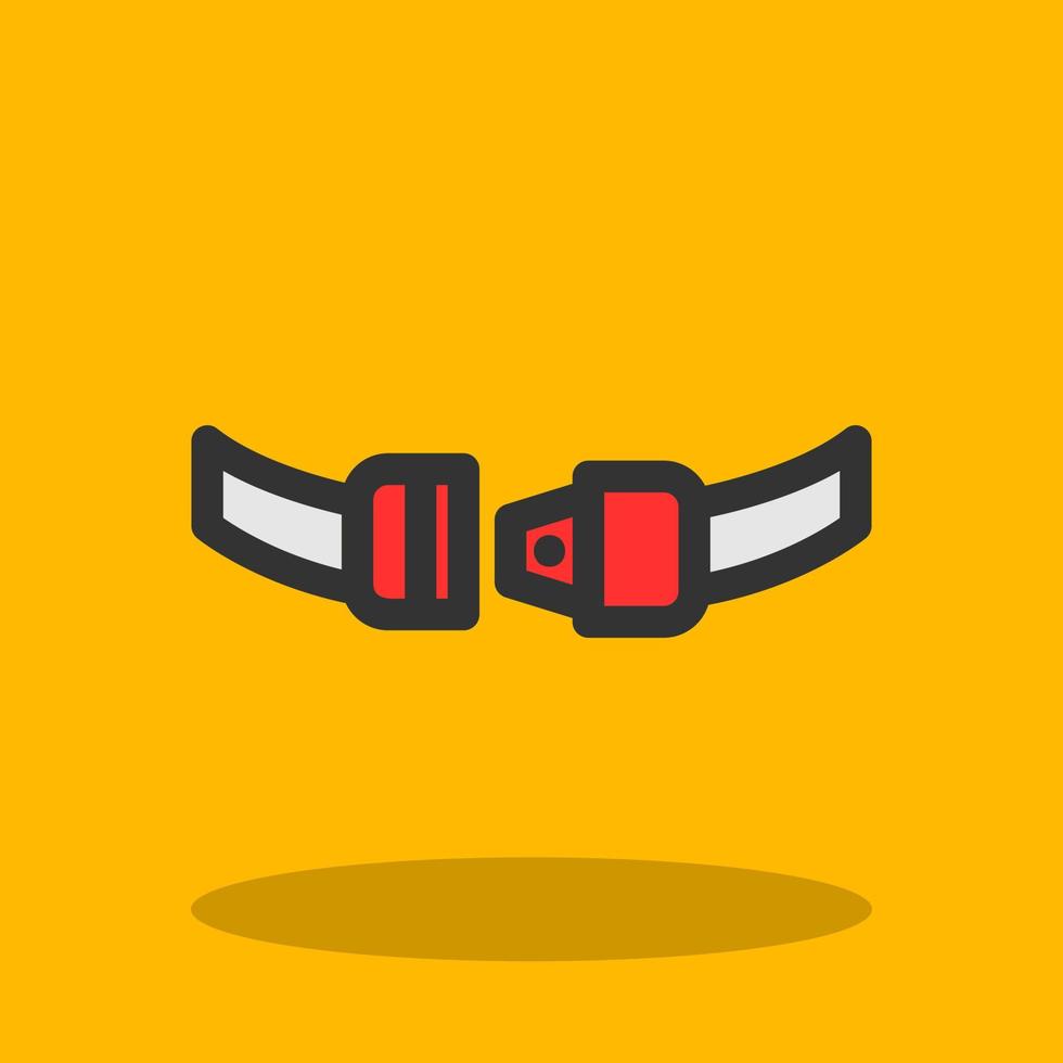 Safety Belt Vector Icon Design