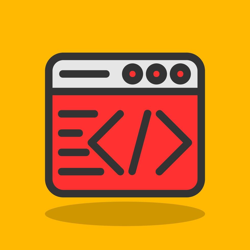 Code Vector Icon Design