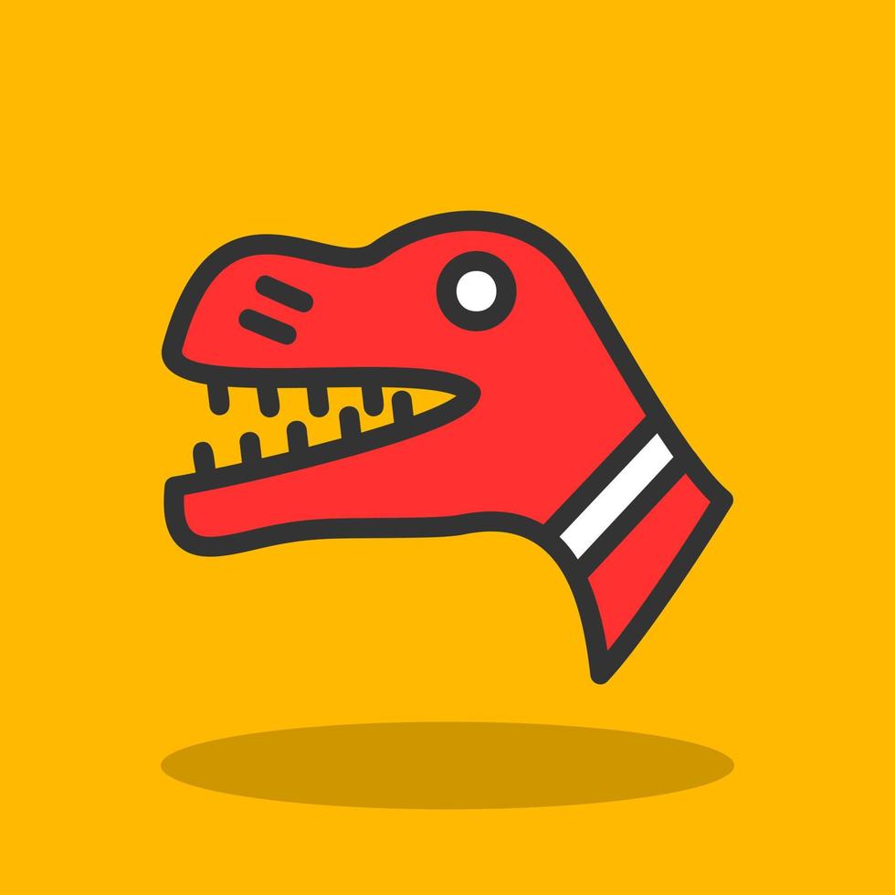 diseño de icono de vector de dinosaurio