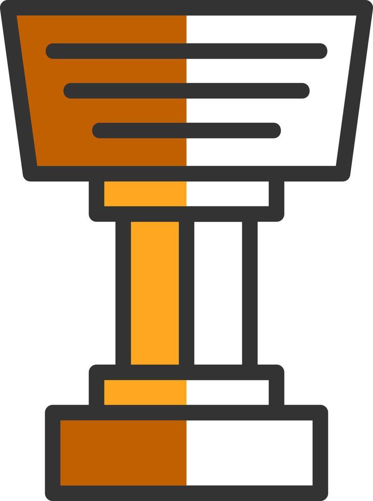 Stand Vector Icon Design