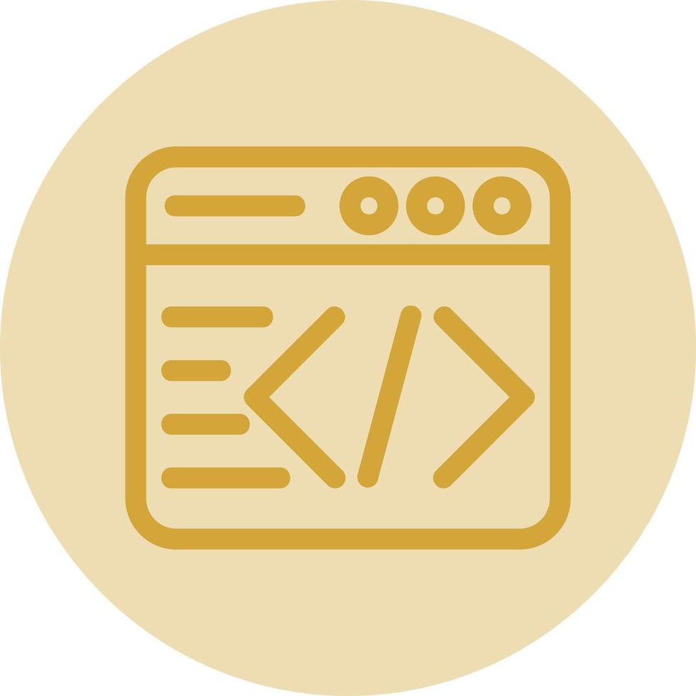 Code Vector Icon Design