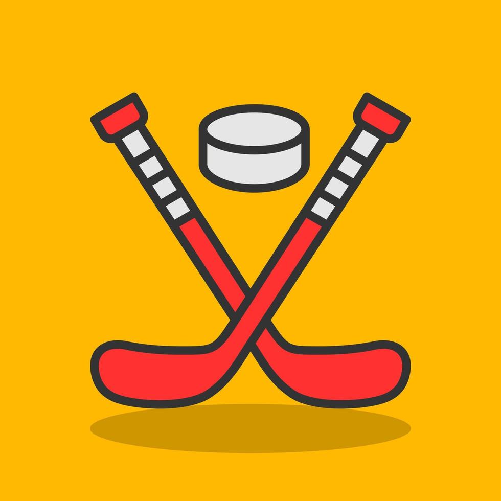 Ice Hockey Vector Icon Design