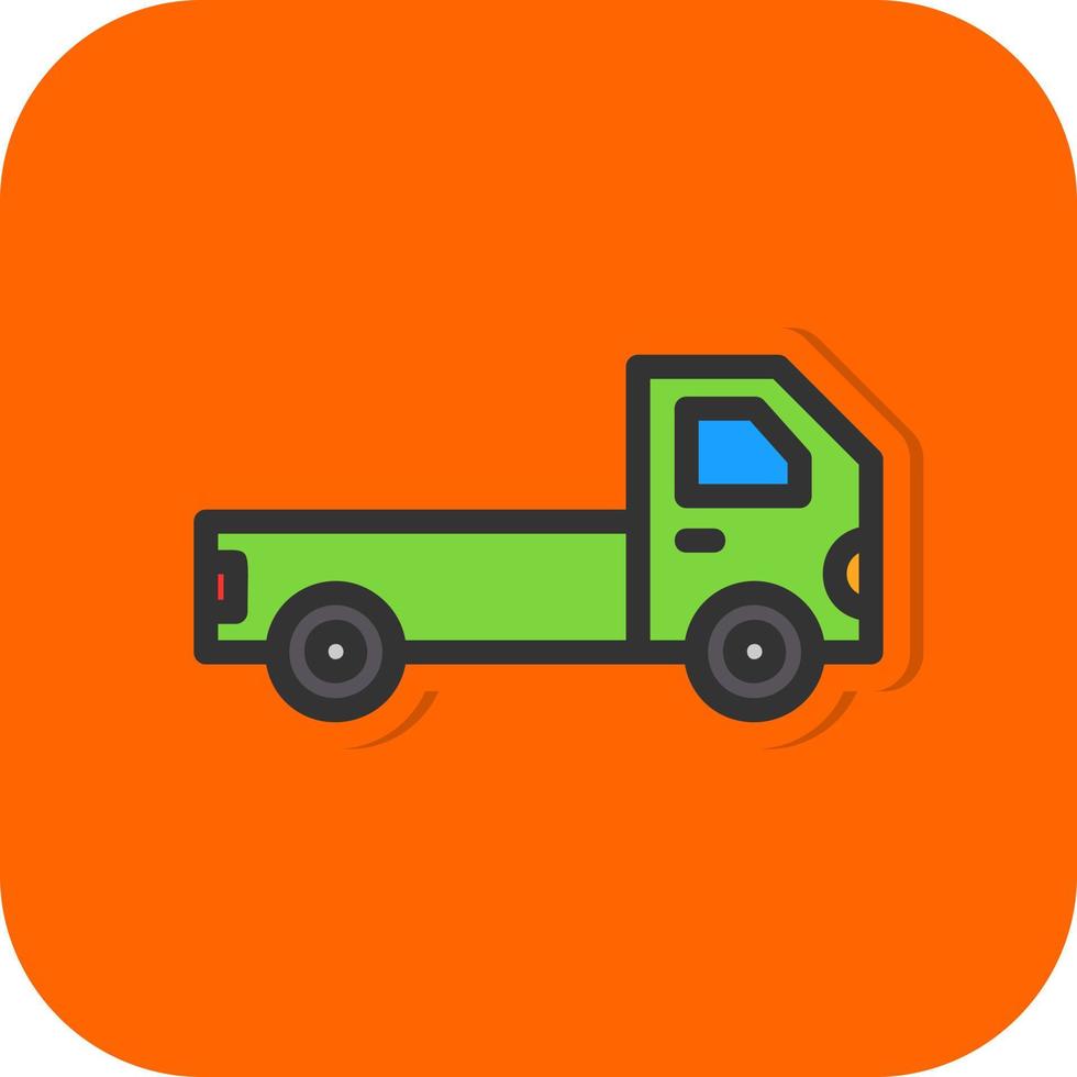 Pickup Truck Vector Icon Design