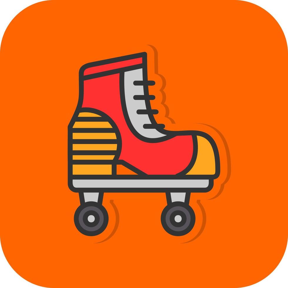 Roller Skate Vector Icon Design