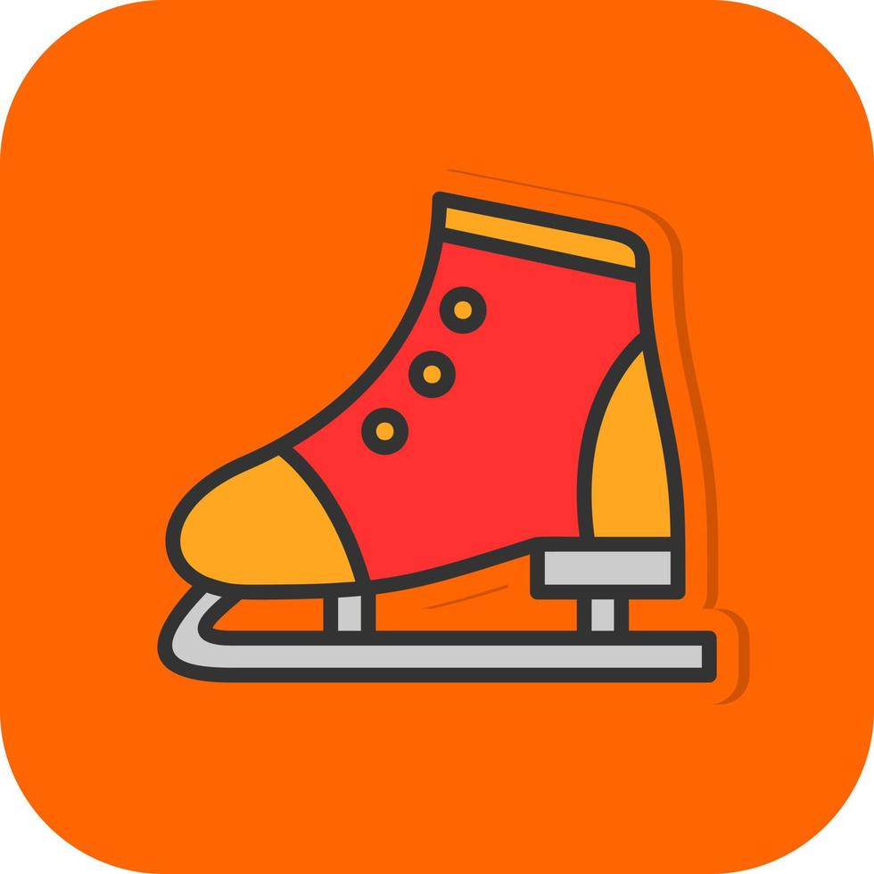 Figure Skating Vector Icon Design