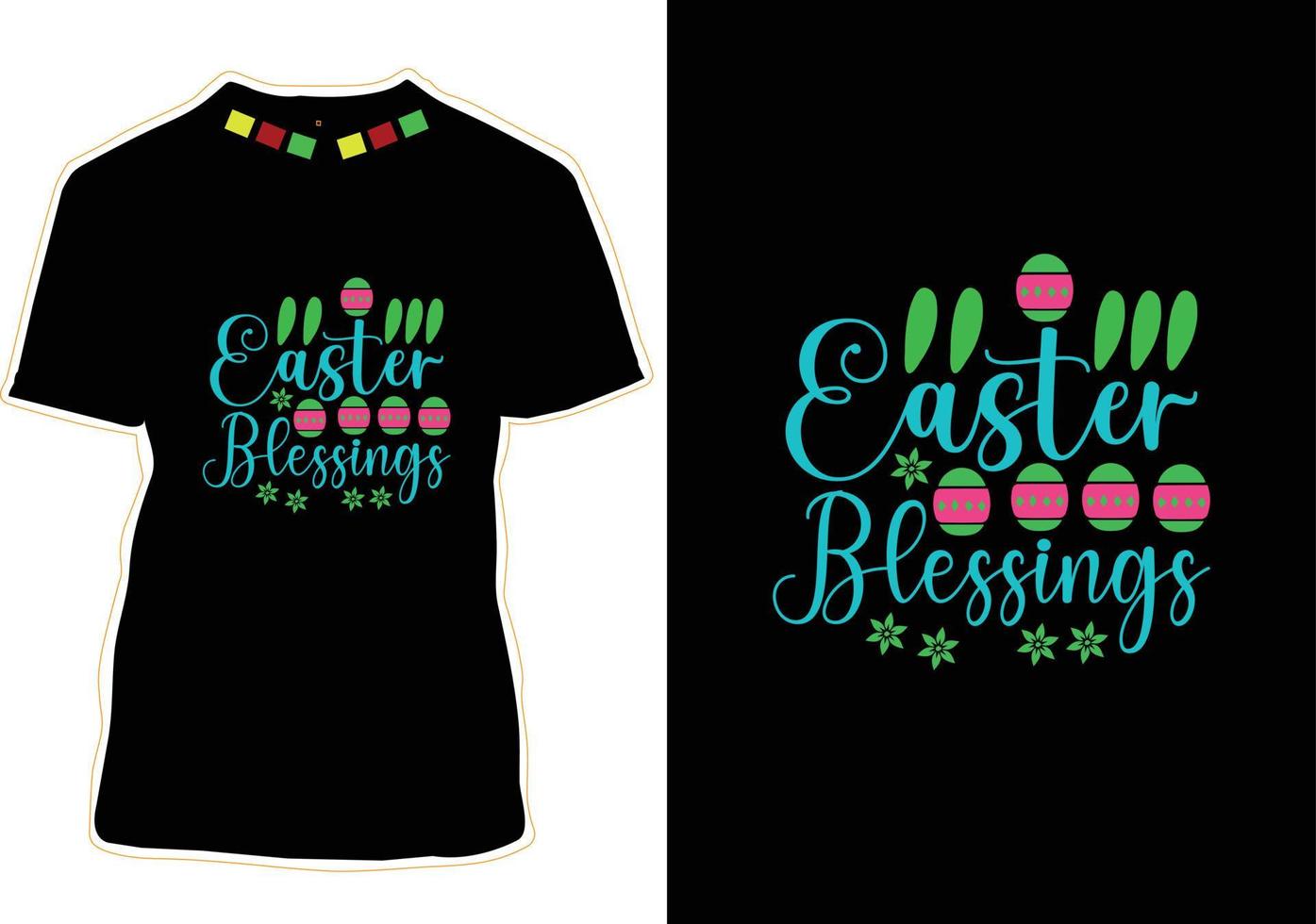 Happy Easter Day SVG Design vector