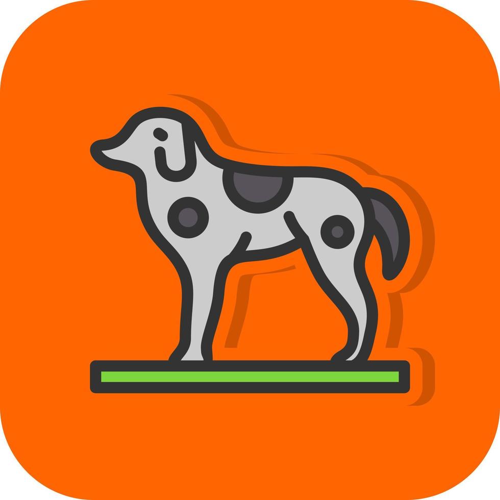 diseño de icono de vector de perro