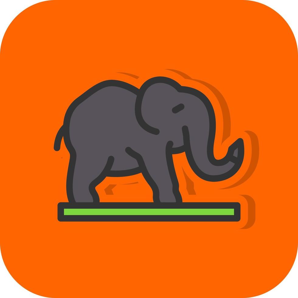 diseño de icono de vector de elefante