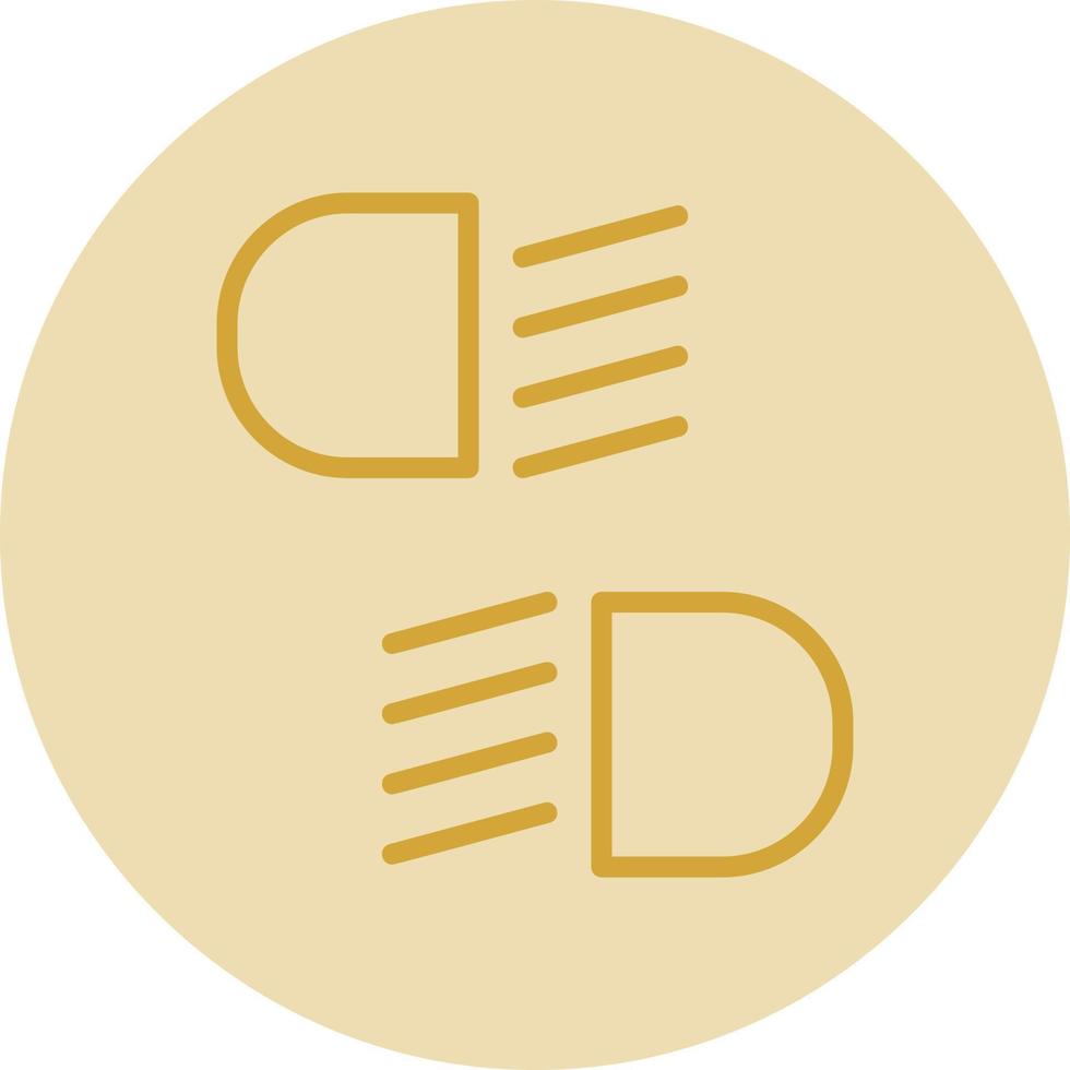 Headlight Vector Icon Design