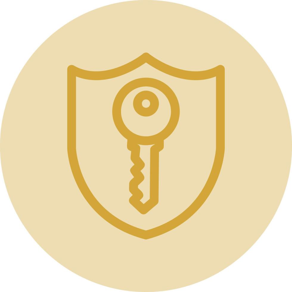 Private Key Vector Icon Design