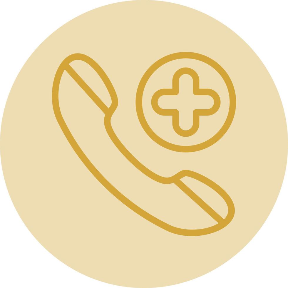 Emergency Cal Vector Icon Design