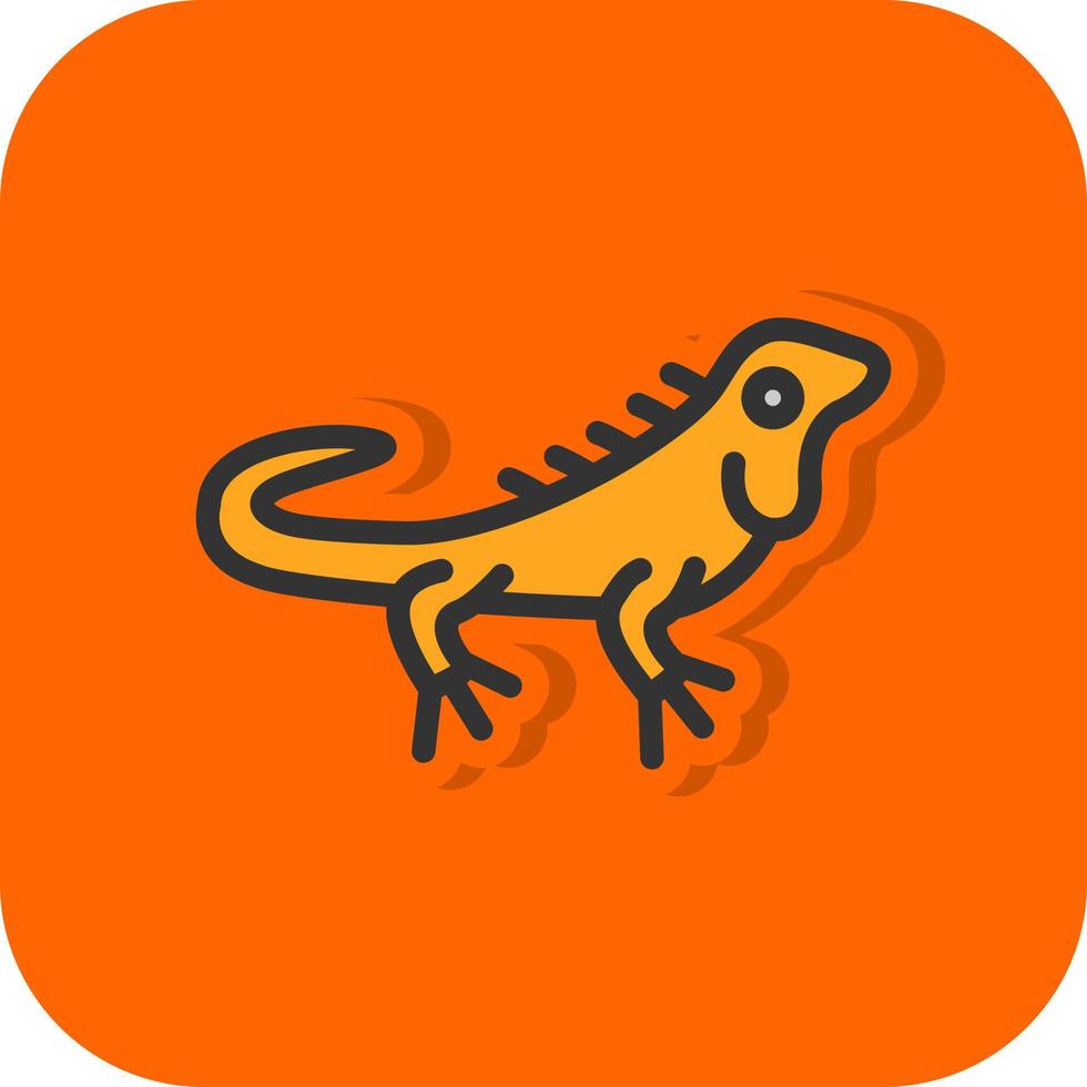 diseño de icono de vector de iguana