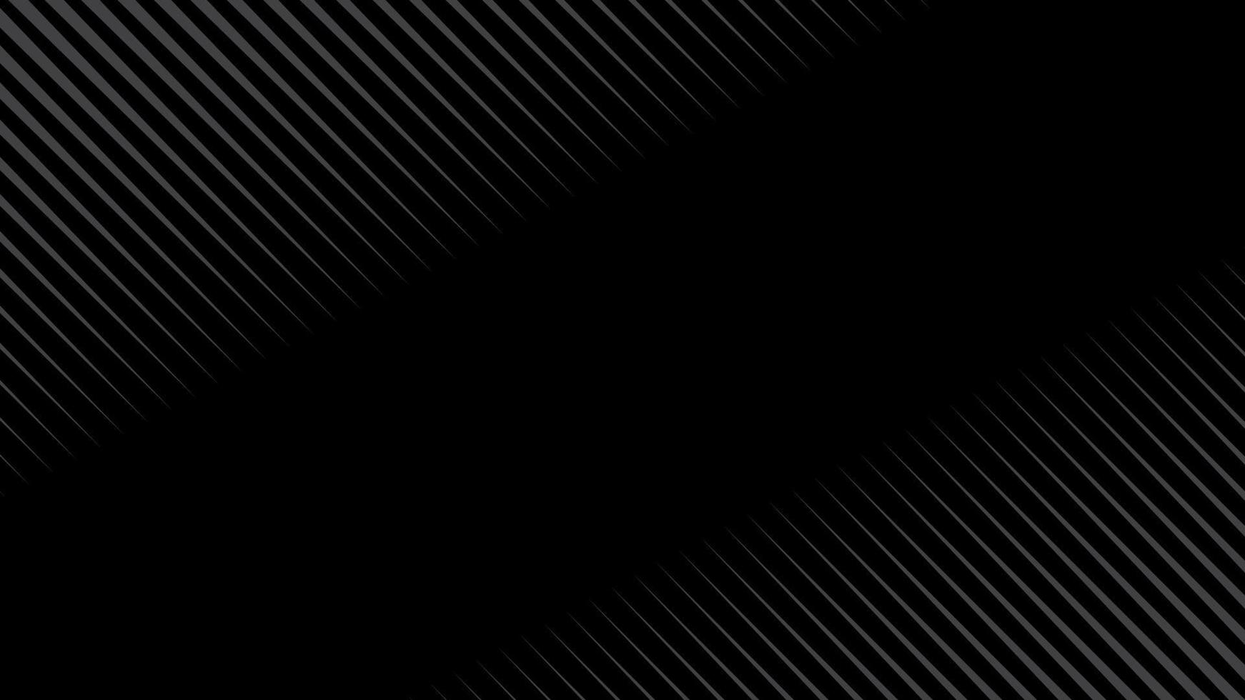 Abstract grey line on black vector background. Minimal design.  template, business flyer layout, wallpaper