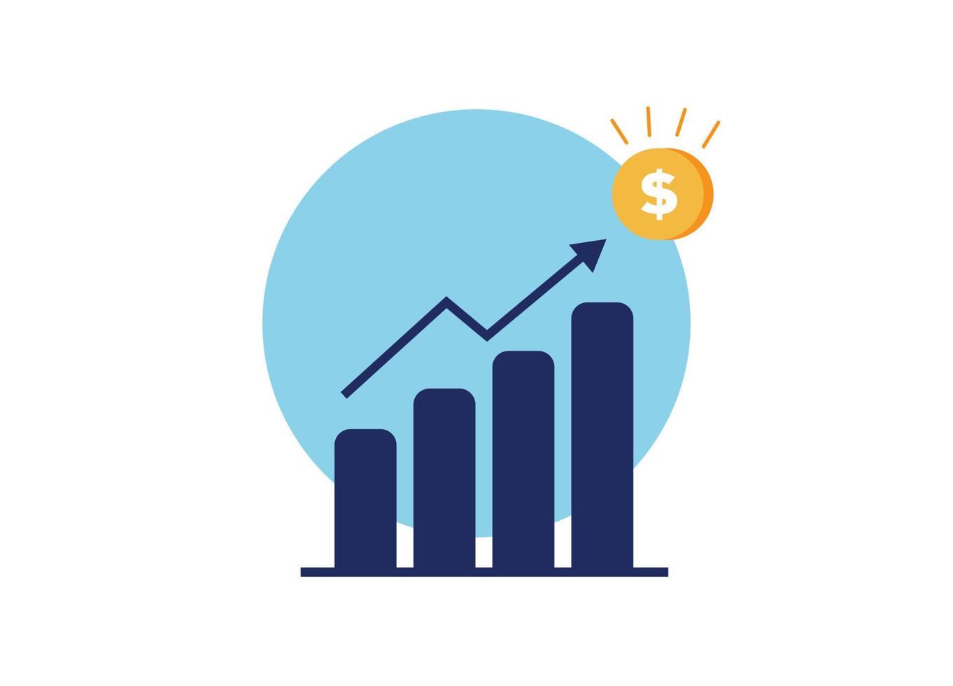 Business management flat vector illustration
