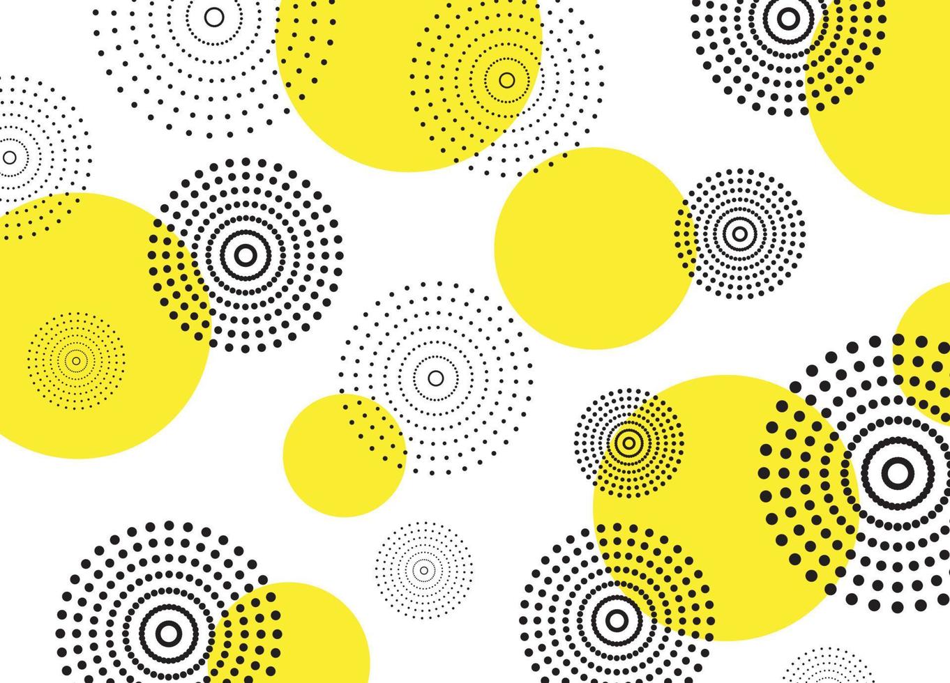 Abstract circles dot geometric vector background