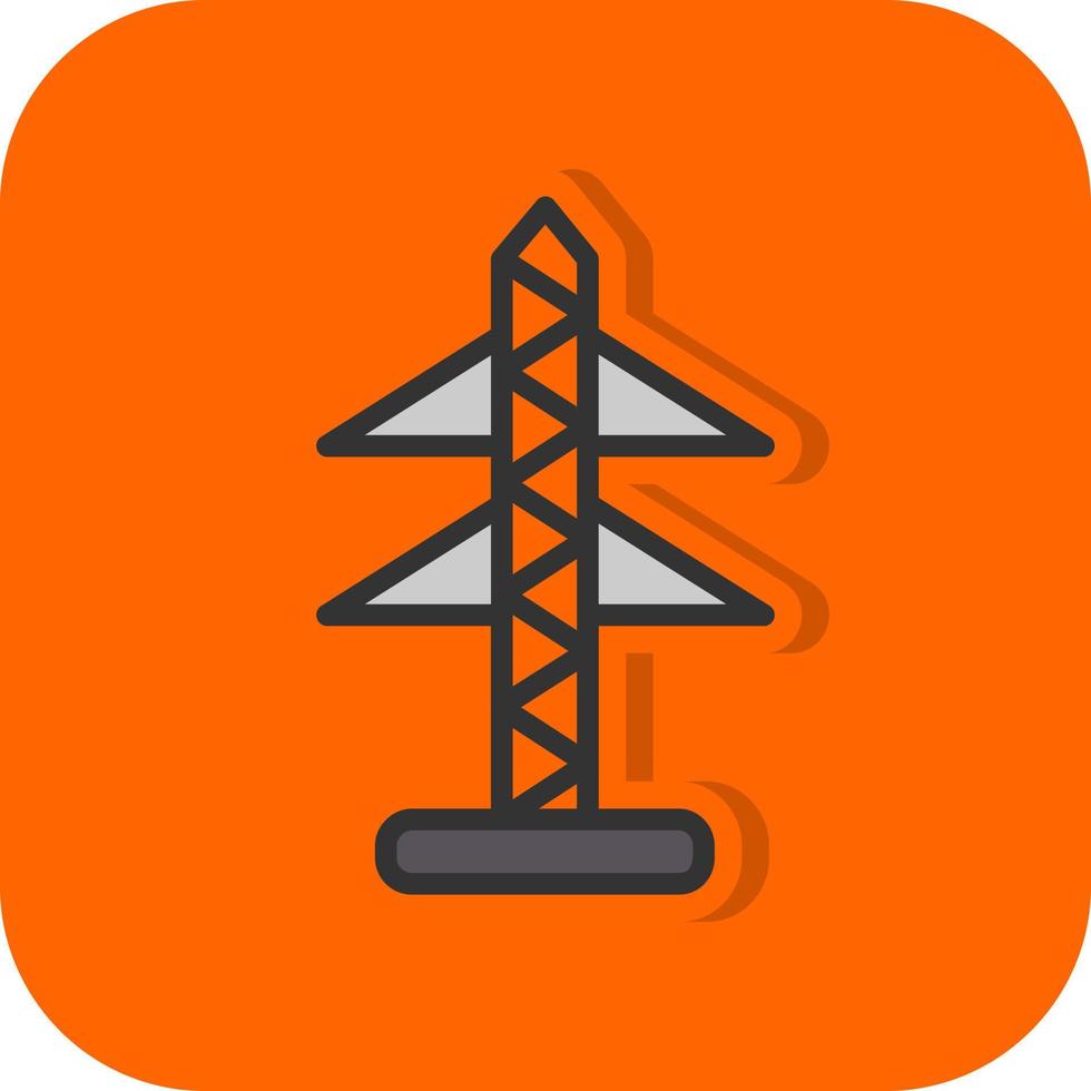 Electric Tower Vector Icon Design