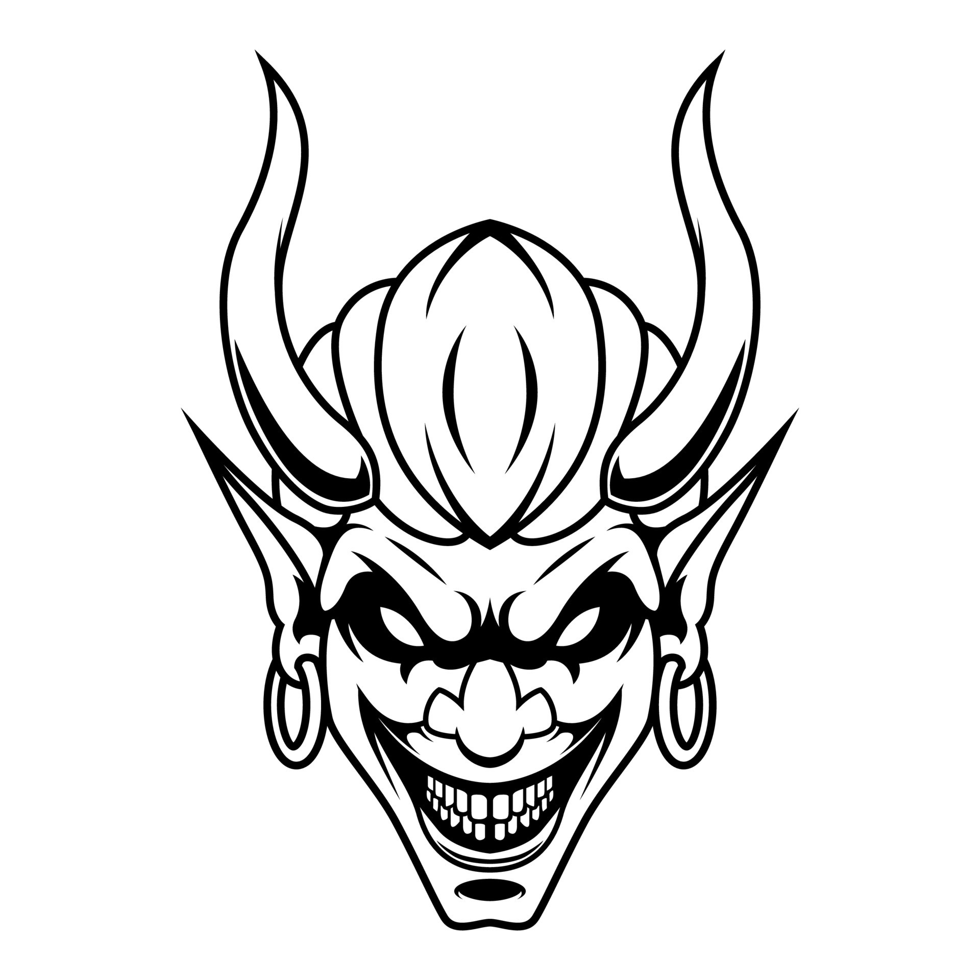 Devil Vector Black And White Devil Man Logo Design Vector Mascot devil-vector-black-and-white-devil-man-logo-design-vector-mascot