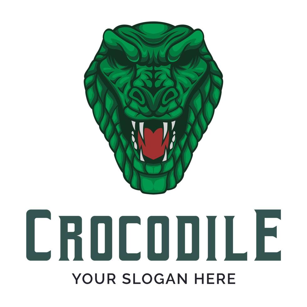 Crocodile Logo. Crocodile Mascot Logo Design Vector Illustration